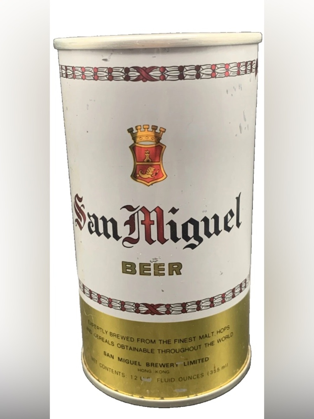 Vintage Beer Can San Miguel Beer Pull Tab Empty Steel Can